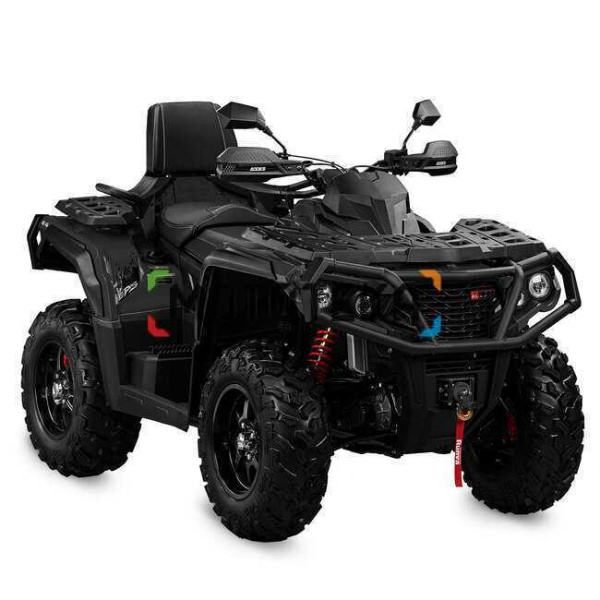 Квадроцикл AODES (Аодес) Pathcross ATV1000L EPS двухместный черный с ПСМ