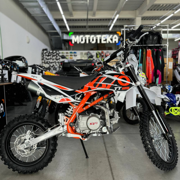 Питбайк KAYO (Кайо) BASIC K125EM 17/14 KRZ (механ. сцепл., эл. стартер 2024 г.) | Мототека